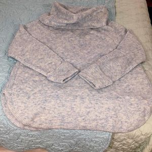 NWT Cowl neck baby blue sweater